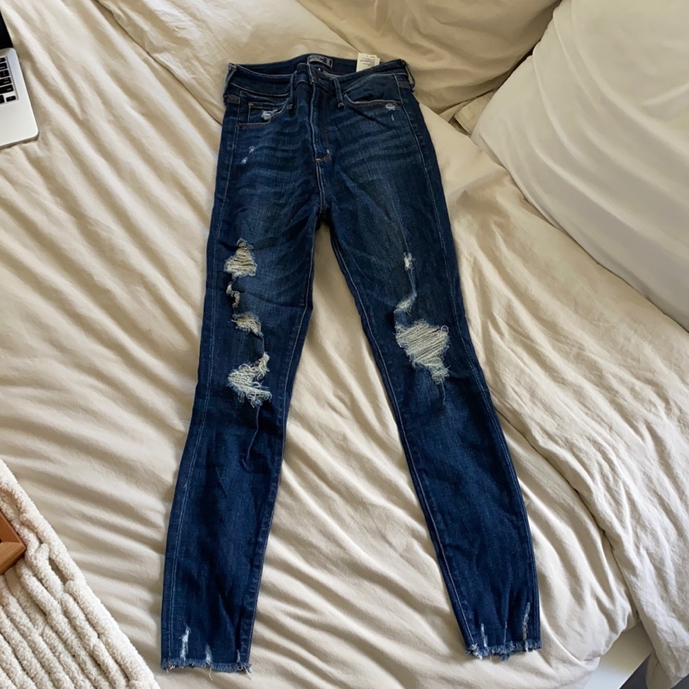 Abercrombie High rise super skinny jeans
